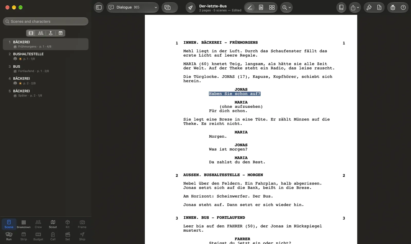 Shibui Film Tools auf dem Mac